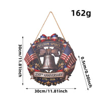 Wooden Patriotic Eagle Sign Easy to Hang Independence Day Hanging Decor Reusable Patriotic Door Sign Long-Lasting for Party, Holiday Celebration