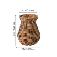 Woven Vase Handwoven House Decoration Open Top