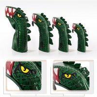 4 Pieces Dinosaur Golf Headcover Shielded Golf Club Head Cover Dinosaur Head Cover Textured Waterproof for Golfers