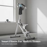 Stable Triangular Structure Foldable Stair Stepper Machine Low Effect Foldable Climbing Machine Anti-Slip Pedals Aerobic Climbing Stepper Heavy-Duty Frame