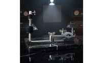 Drum Hardware Extension Clamp Knurled Drum Clamp with L-Rod Adjustable Percussion Holder for Drummers, Percussionists, Stage, Rehearsal Rooms