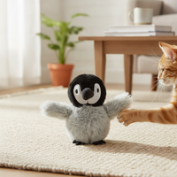 Electric Chirping Bird Cat Toy Interactive Kitten Teaser Wand for Indoor Play