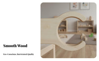 Builds Gross Physical Skills River Stone Bridge Board Early Development Balance Beam and Stepping Stones Thickened Wood Toddler Balance Board Set Multi-Functional Design for Toddlers