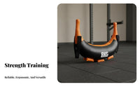 Multiple Grips Bulgarian Bag Tear-Resistant Bulgarian Training Bag Reinforced Stitching Crescent Sandbag Long-Lasting PU Material for Personal Trainers, Athletes, Adults, Functional Fitness, Gym, Physical Conditioning