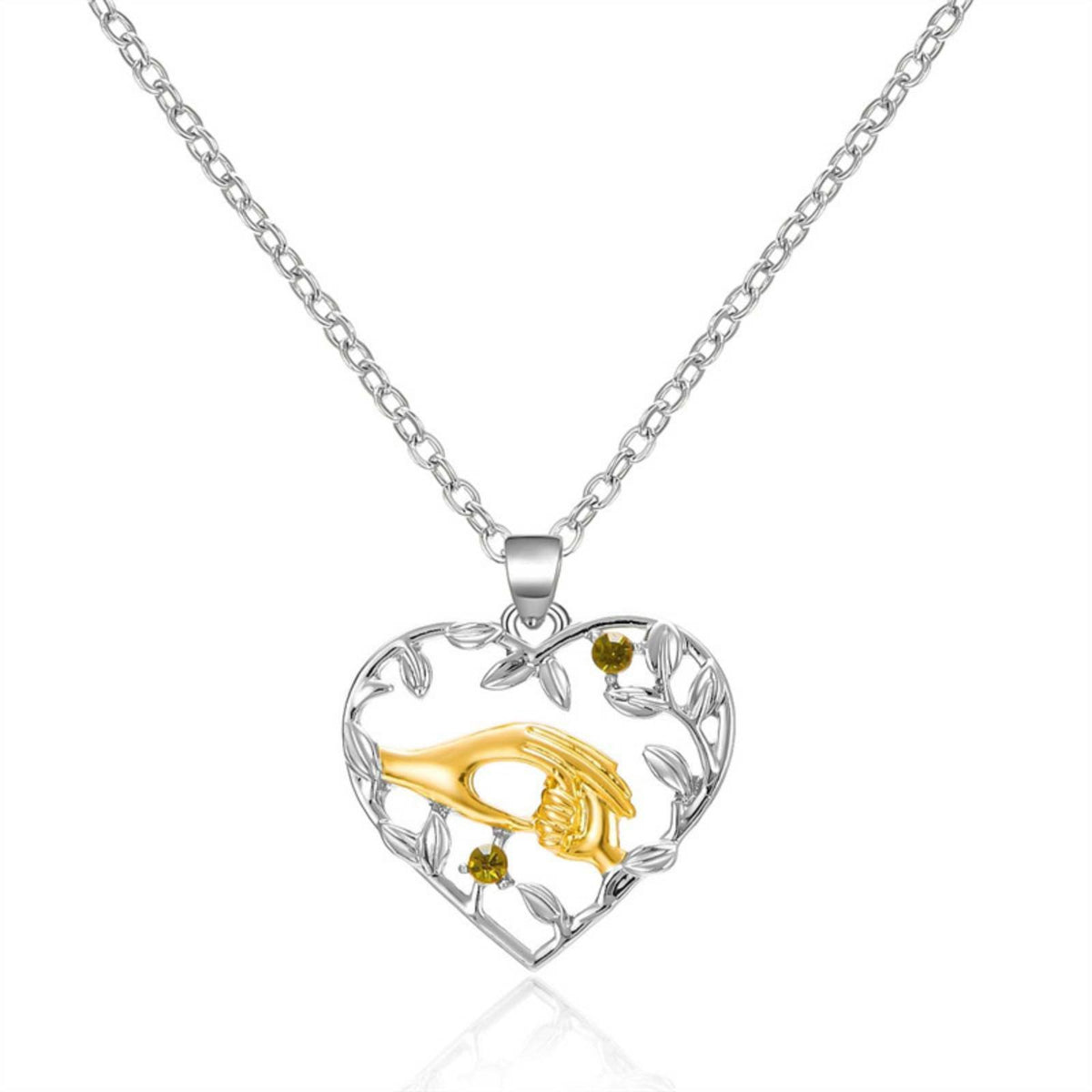 Holding Hands Necklace Charm Necklace Sentimental Gift Mother Child Necklace