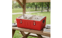 Insulated Food Container with Compartments Heavy-Duty Insulated Food Pan Carrier Non-Electric for Caterers, Delivery Drivers, Commercial Kitchens