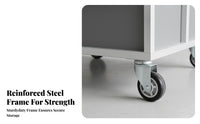 Heavy-Duty Wheeled Transport Hand Truck Reinforced Structure Wheeled Metal Container High Load Capacity Rolling Trolley 360° Rotating Wheels for Warehouse Workers, Logistics Personnel, Factory Personnel, Workshop, Garage, Distribution Center, Moving