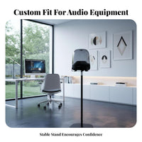 Stable Base Speaker Floor Stand Anti-Slip Design Floor Speaker Stand Sturdy and Long-Lasting Audio Accessory Carbon Steel Construction for Home Theater Enthusiasts, Audiophiles, Music Lovers, Living Room, Bedroom, Office