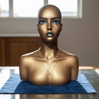 Mannequin Head Bust Hairpiece Mannequin Head Stable Necklace Display Bust for Hair Salon
