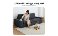 3-Seater Fabric Couch Removable Cover Sofa cleanable Seating Furniture for Families, Homeowners, Living Room, Lounge Area, Apartment