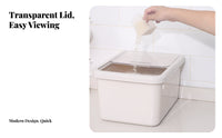 Moisture-Proof Sliding Lid Rice Bin Wide Mouth Design Rice Storage Container Easy to Clean