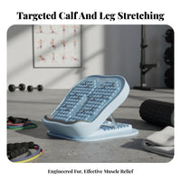 Non-Slip Textured Surface Adjustable Calf Stretcher Heavy Duty 200kg Capacity Incline Stretch Board Stable Triangular Structure Standing Leg Stretcher Improves Flexibility for Runners, Athletes, Physical Rehabilitation, Home Gym, Office