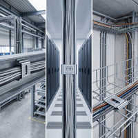 30 Pieces Cable Tray Fixing Clamp with Slot Slotted Basket Wire Mesh Cable Tray Clamp Secure Hardware for Contractors