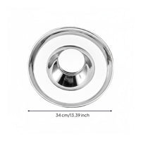 Anti-Gulping Cat Platter Tip-Resistant Stainless Animal Bowl Dish Hygienic Multi-Animal Food Bowl for Fast Eaters