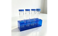 Acrylic Testing Tube Organizer with Lids Transparent Testing Tube Organizer with Tubes High Clearness Holder for Teachers