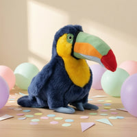 Toucan Stuffed Toy Super Soft Stuffed Toucan Fuzzy Cuddly for Children, Nursery, Shelf Display