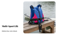 Grown-up Flotation Device Lightweight Kayaking Buoyancy Aid Fishing Safety Vest Breathable Swimming Buoyancy Aid Quick-Dry