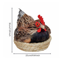 Chicken Model Handmade Male Chicken Figurine Authentic Animal Statue for Farm Scene