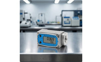 Waterproof Turbine Liquid Gauge High-Temperature Resistant Flowmeter with Electronic Display Threaded Flowmeter Aluminum Alloy for Technicians, Operators, Pipelines, Workshops, Plants