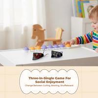 Portable curling game for families