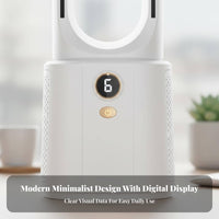 Quiet Operation Bladeless Misting Fan Rechargeable Portable Humidifier Fan Powerful Airflow for Office Workers, Parents, Desk, Dorm Room, RV