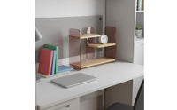 Multi Level Countertop Shelf Multifunctional Cosmetic Organizer Stand Modern Design Vanity Storage Rack for Makeup Enthusiasts, Office