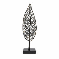 Leaf Candle Holder Perforated Candle Holder with Square Base Stable Candelabra for Interior Designers