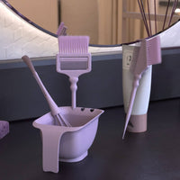 Hair Dye bowl Brush Set Chinese Design Create Hair Dye Brush and Bowl Set Reusable Hairdressing Supplies for Home