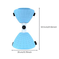 Core Workout Waist Twisting Machine with Massage Nodes Adjustable Waist Rotator Machine Stable Fitness Equipment Low-Impact for Living Room, Office