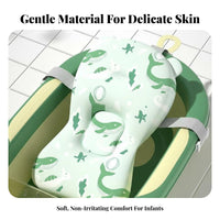Quick-Drying Floating Bath Cushion Breathable Mesh Adjustable Bath Sling Anti-Slip Design Infant Bather Skin-Friendly for Newborns, Infants, Parents, Bathtime, Bathtub, Bathroom, Home