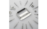 Stainless Steel Handle Heavy Duty Surface Mount Pull Handle Rubber Grip for Cabinet, Drawer
