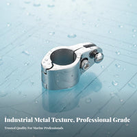 Stainless Steel Tube Clamp Accurately-Cast Cast Boat Cover Tube Clamp Hinged Jaw Slide Aquatic Jaw Slide for Boats