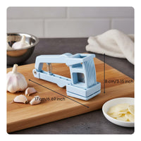 Even Slices Garlic Cutter Effortless Operation Garlic Press Cutter Sharp Blades Handheld Vegetable Chopper for Barbecue