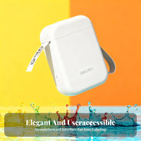 Bluetooth Connectivity Handheld Thermal Labeler Inkless Printing Label device Repower upable Portable Printer Smart App Control for Small Business Owners, Home Organizers, educators, Crafting, School, Kitchen, Retail