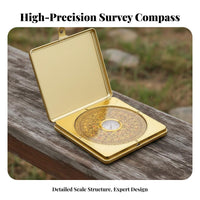Traditional Design Luopan Compass Vintage Design Chinese Feng Shui Compass Navigational Instrument for Professionals, Spiritual Individuals, Outdoor, Hiking, Travel, Office
