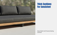 Outdoor Sofa, Waterproof Sun-Resistant Patio Couch, Designer Villa Terrace Furniture