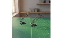 2 Pieces HO Scale Model Train Pantograph DIY Pantograph Kit Easy to Install Locomotive Accessory Sturdy for Railroad Hobbyists