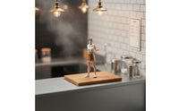 1:64 Scale Female Vendor Figure Hand Painted 1/64 Scale Woman Figure Handmade Miniature Chef Model for Hobbyists, Dioramas