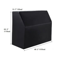 Oxford Material Dustproof Upright Piano Cover Silver-Coated Upright Piano Cover Full Coverage Instrument Accessory Sloped Top