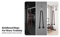 Molded Grips Cable Pull down Rope 70 Cm Cable Attachment Rope Braided Fitness Accessory Thick