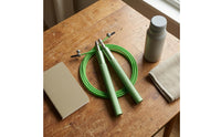Textured Grip Steel Wire Jump Rope Fluent Rotation Ball-Bearing Jump Rope Swivel Connection for Exercise