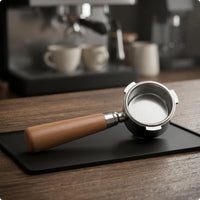 51 Mm Portafilter Handle Perforated Wooden Portafilter Handle Side Tabs