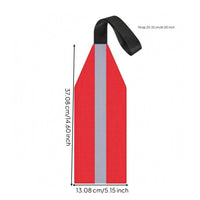Oxford Material Kayak Tow Flag Tapered Top Safety Tow Pennant Strap Strap Kayak Warning Flag Stitched