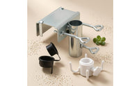 Threaded Screws Tube Socket Clamp Loop Handles Metal Clamp Bracket Multi-Part Adjustment Collar Assembly Smooth Finish