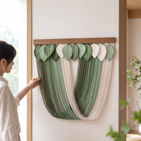 Macrame Wall Hanging Textured Macrame Wall Simple to Hang to   for Living Room, Bedroom, Studio