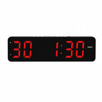 Long Battery Life LED Gym Timer Customizable Programs Multi-Function Electronic Clock USB-C Charging LED Fitness Stopwatch for Athletes, Kitchen