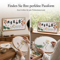 New 2026 Cross Stitch Kit - Fortune, Prosperity, Longevity, Harmony