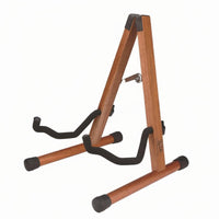 Universal Fit Wooden V-Shaped Guitar Stand Stable V-Shaped Guitar Stand Easy to Assemble Musical Instrument Support