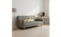 Foldable Sleeper Sofa Space Saving Modern Futon Bed Adjustable Backrest Double-Use Loveseat Bed for Bedroom, Living Room