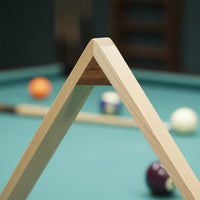 Professional Grade Solid Wood 8-Ball Rack Long-Lasting Pool Ball Triangle Rack Polished Finish Game Room Equipment Universal Fit for Bar